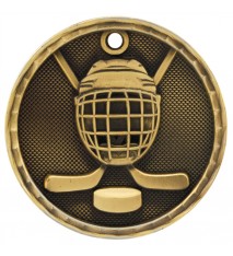 2" 3D Hockey Medal                                                         