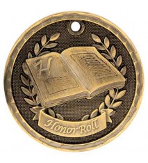 2" 3D Honor Roll Medal                                                     