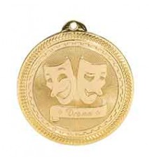2" Drama Laserable BriteLazer Medal                                        